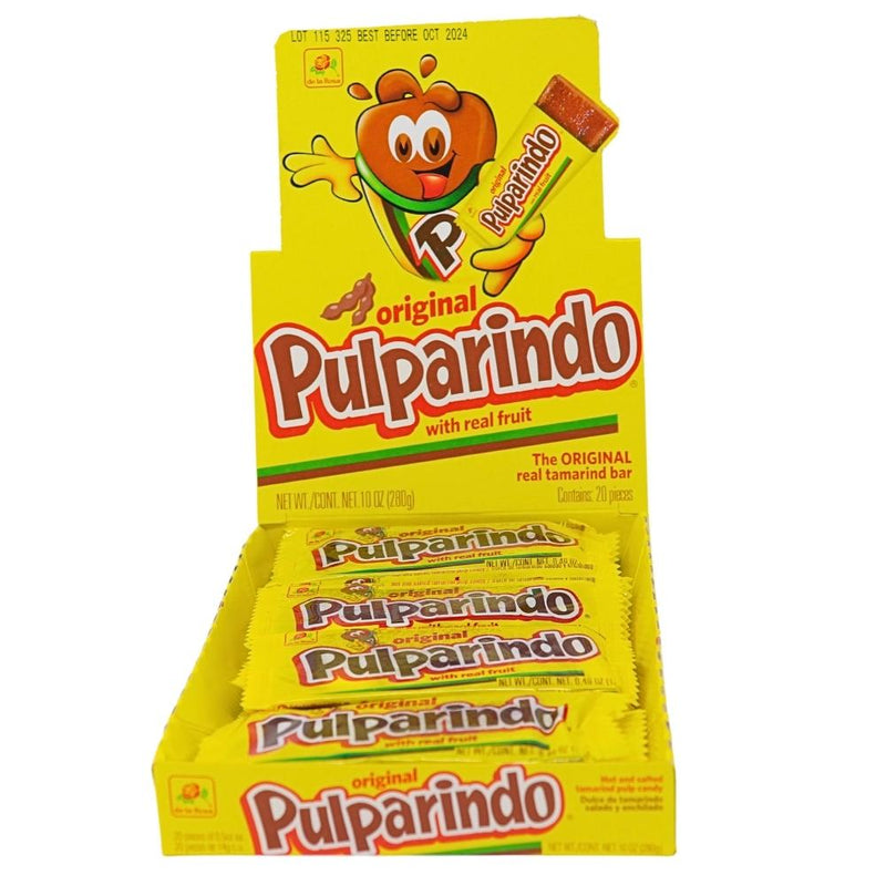 De La Rosa Pulparindo Original Tamarind Candy - 20ct Box