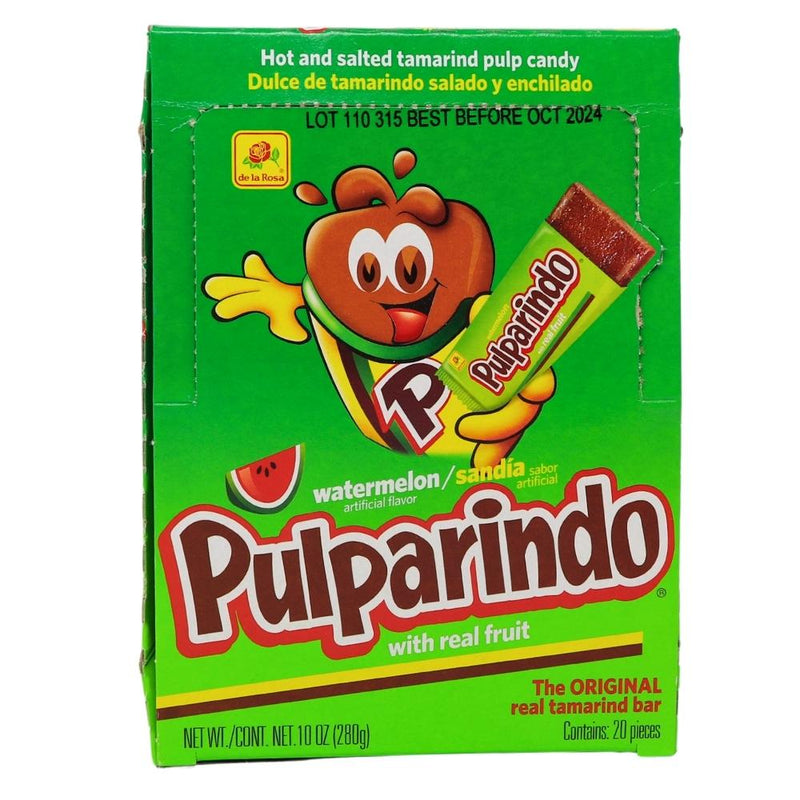 De La Rosa Pulparindo Tamarind Candy Watermelon - 20ct Box