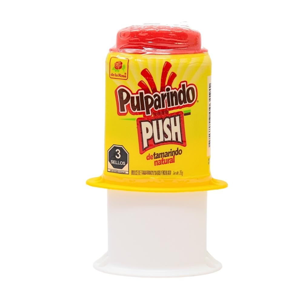 De La Rosa Pulparindo Push Original Tamarind Squeeze Candy - 35g - Mexican Candy - Tamarind Candy