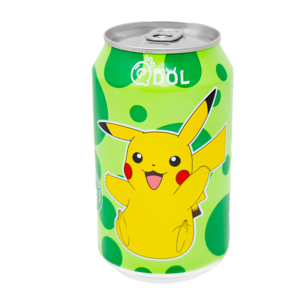 Qdol Pokemon Pikachu Sparkling Drink Green Lime (China) - 330mL 