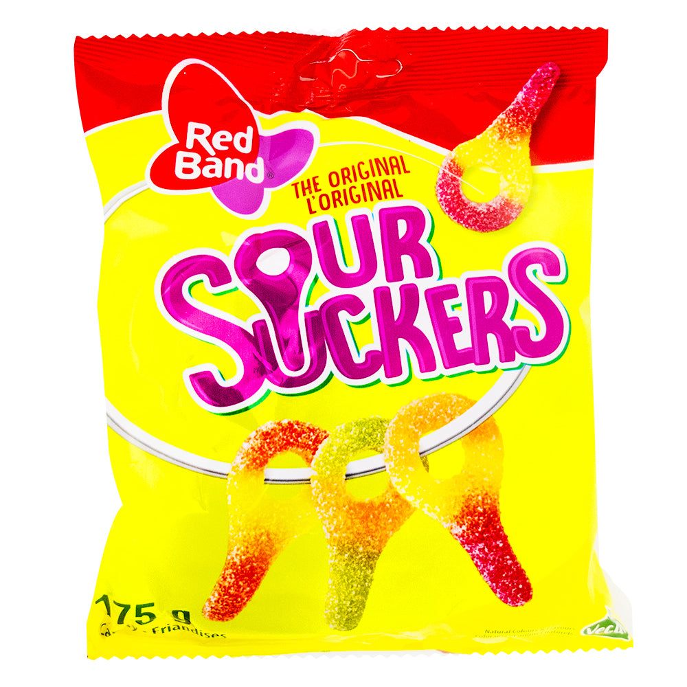 Red Band Sour Suckers Peg Bag - 175g