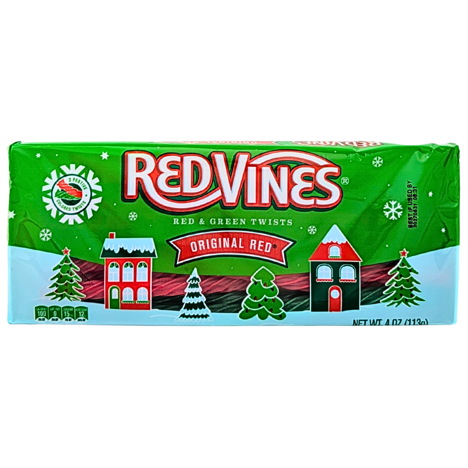 Red Vines Original Red & Green Christmas Twists - 4oz