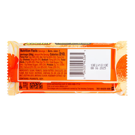 Reese's Plant Based Oat Chocolate Peanut Butter Cups - 1.4oz  Nutrition Facts Ingredients - Reeses - Reese’s - Reeses Cups - Reeses Peanut Butter Cups - Vegan Chocolate - Vegan Candy - Plant Based Chocolate
