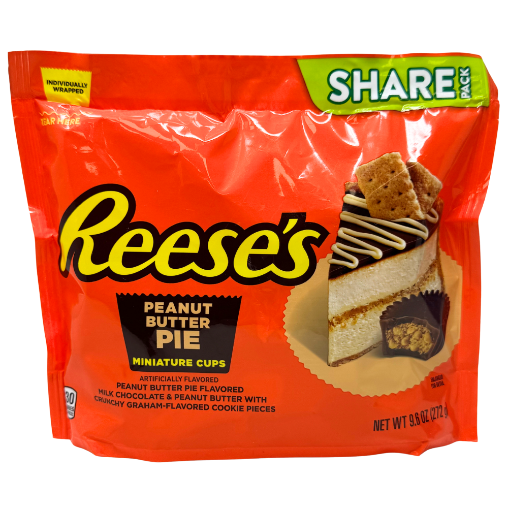 Mini Peanuts Reese's Peanut Butter Pie Miniature Cups Share Pack | Candy Funhouse ...