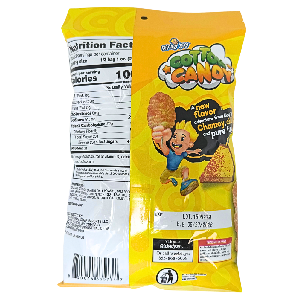 Ricky Joy Cotton Candy Chili Chamoy Pineapple - 3oz | Candy Funhouse ...