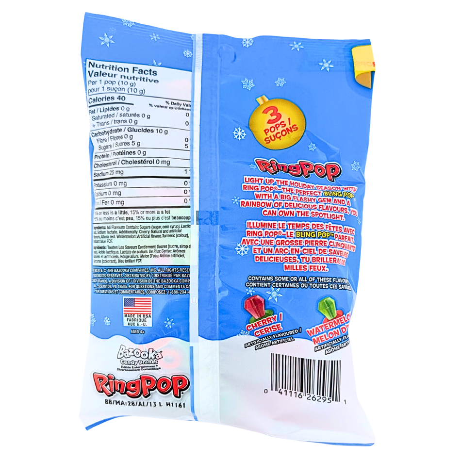 Ring Pop Christmas Candy - 3 Pack