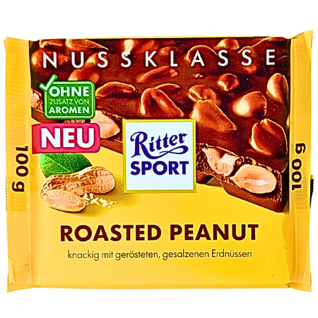 Ritter Sport Milk Chocolate with Roasted Peanut (Germany) - 100g