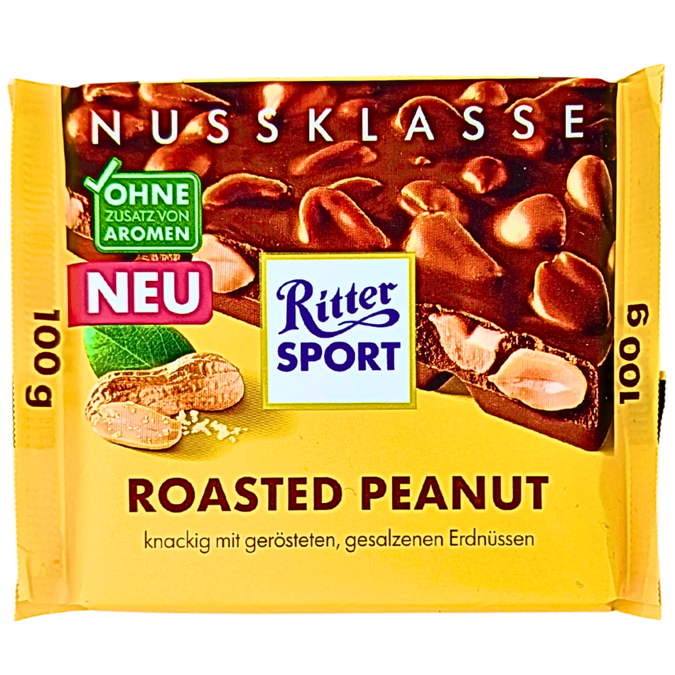 Ritter Sport Milk Chocolate with Roasted Peanut (Germany) - 100g