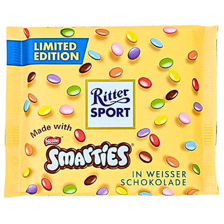 Ritter Sport Milk Chocolate with Smarties (Germany) - 100g