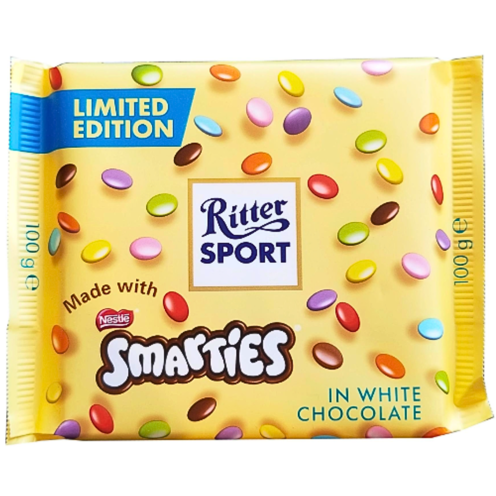 Ritter Sport Milk Chocolate with Smarties (Germany) - 100g