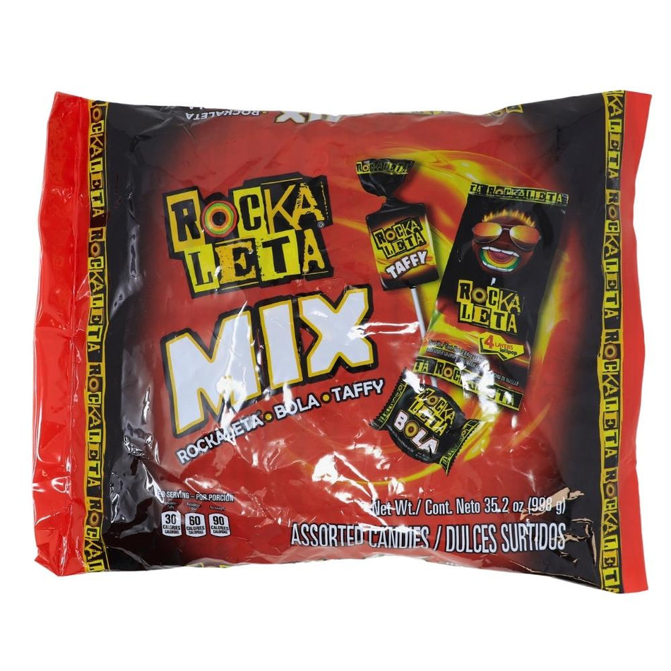 Rockaleta Spicy Chili Candy Mix - 2.2lb - Mexican Candy - Taffy - Lollipop
