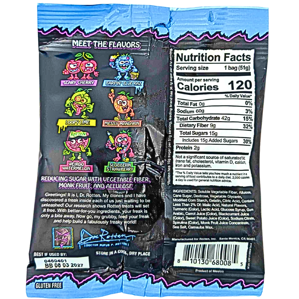 Rotten Original Gummy Cruncheez - 1.8oz