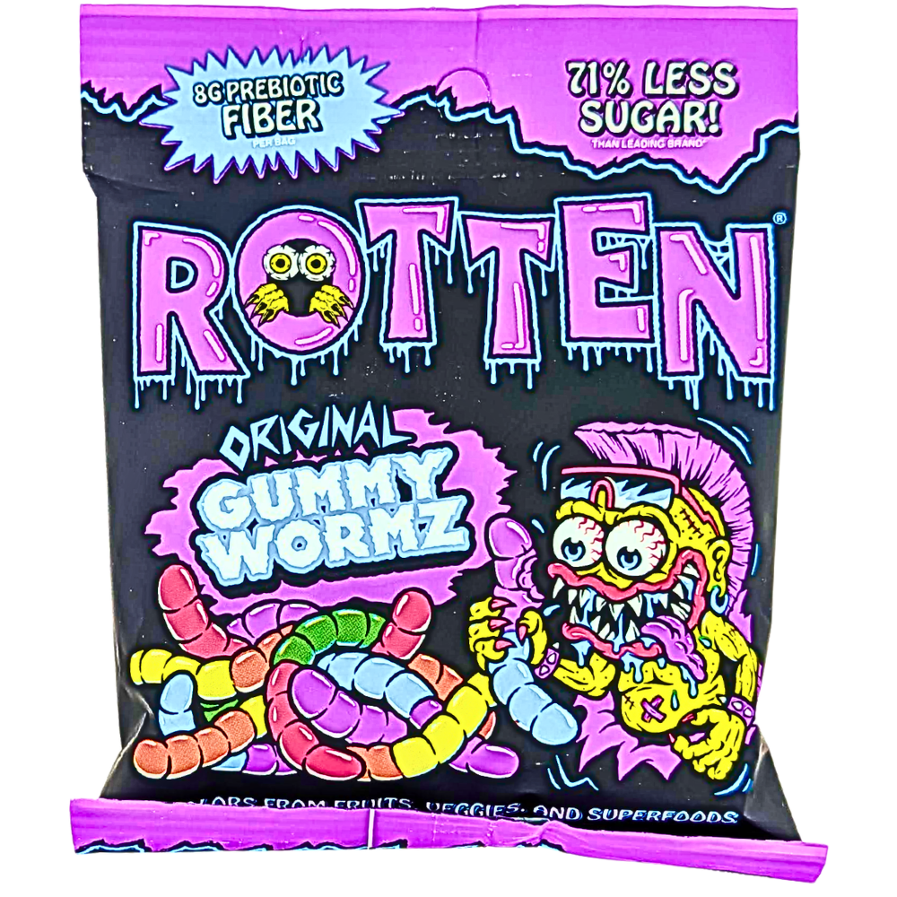 Rotten Original Gummy Worms - 1.8oz | Candy Funhouse – Candy Funhouse CA