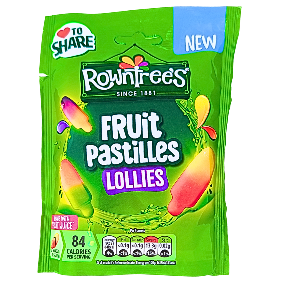 Rowntree's Fruit Pastilles Lollies (UK) - 130g