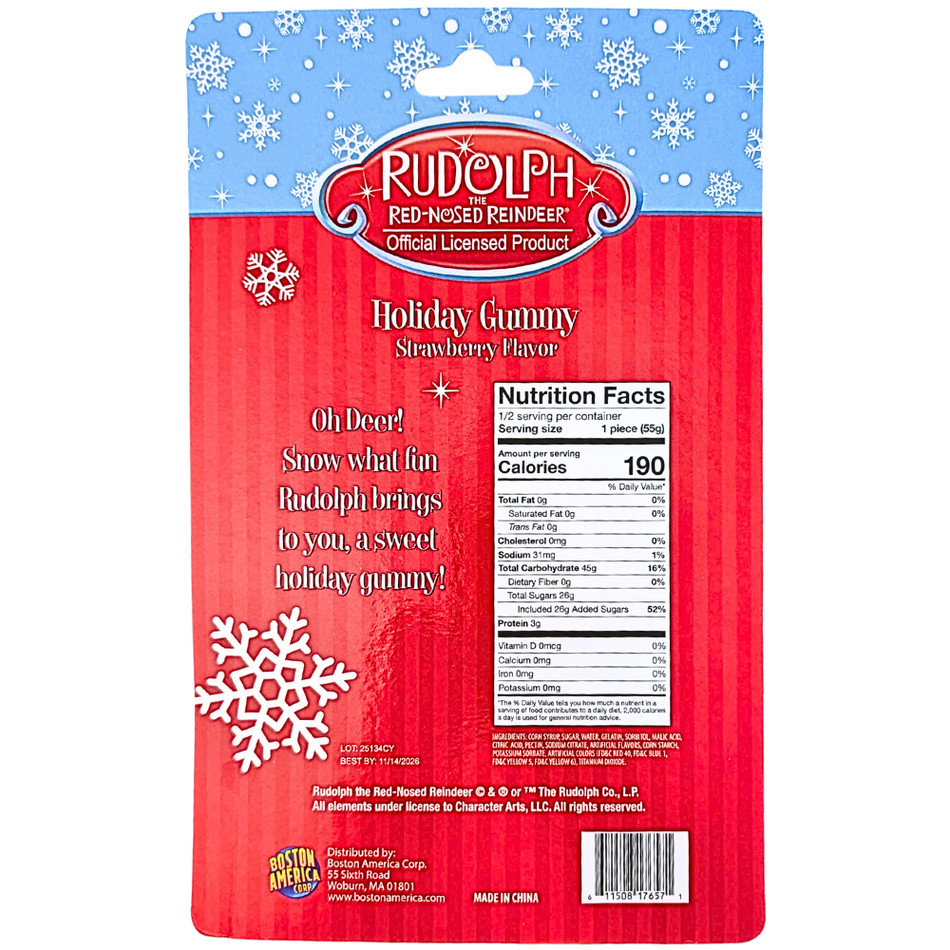 Rudolph Holiday Gummy - 110g