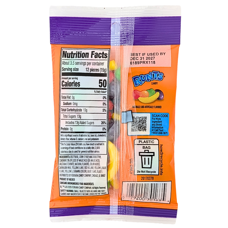 Runts Candy Pocket Pack - 2oz