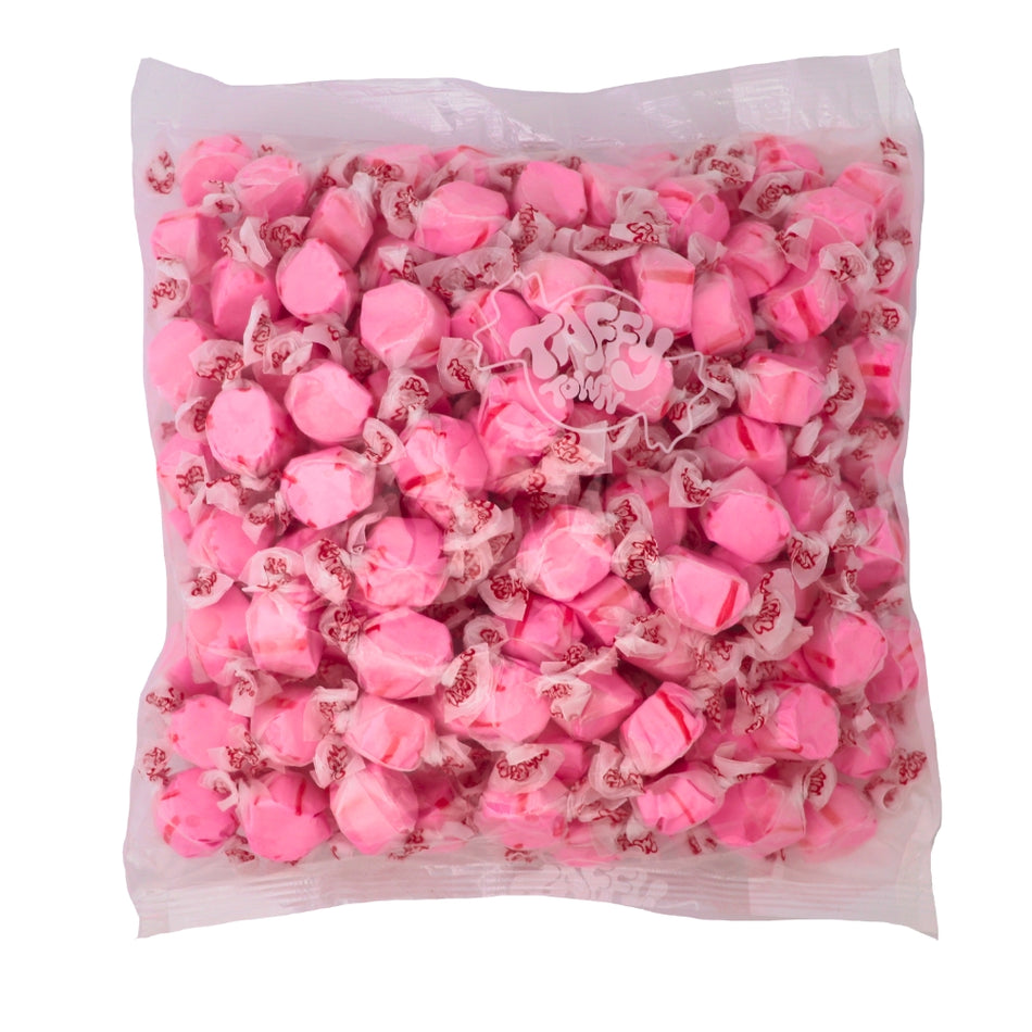 Salt Water Taffy-Cherry Taffy Town 3kg - Bulk Candy Buffet Colour_Red Gluten Free Individually Wrapped