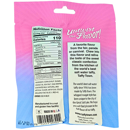 Salt Water Taffy - Cotton Candy - 99g