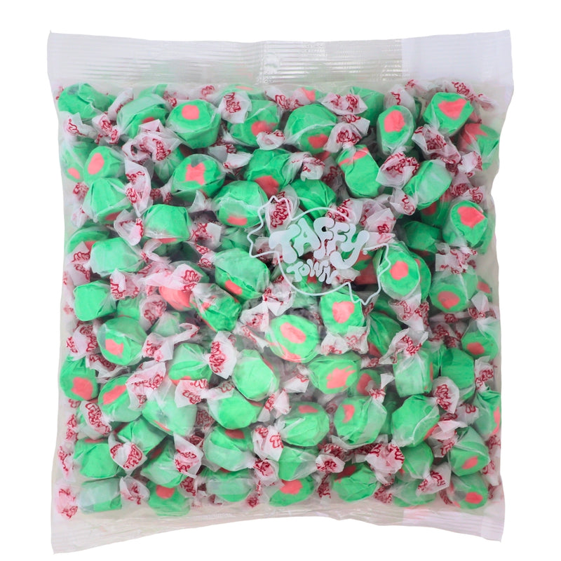 Salt Water Taffy-Watermelon Taffy Town 2.5lb - Bulk Candy Buffet Colour_Green Colour_Pink Gluten Free