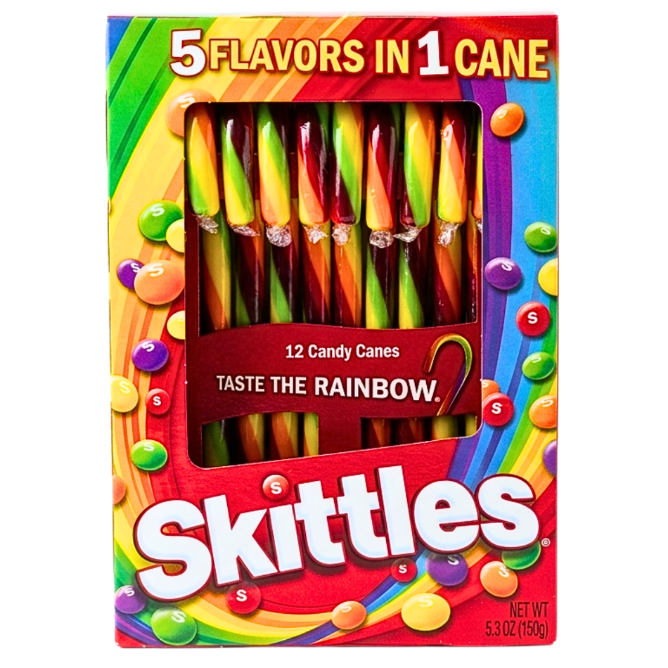 Skittles Candy Canes 12ct