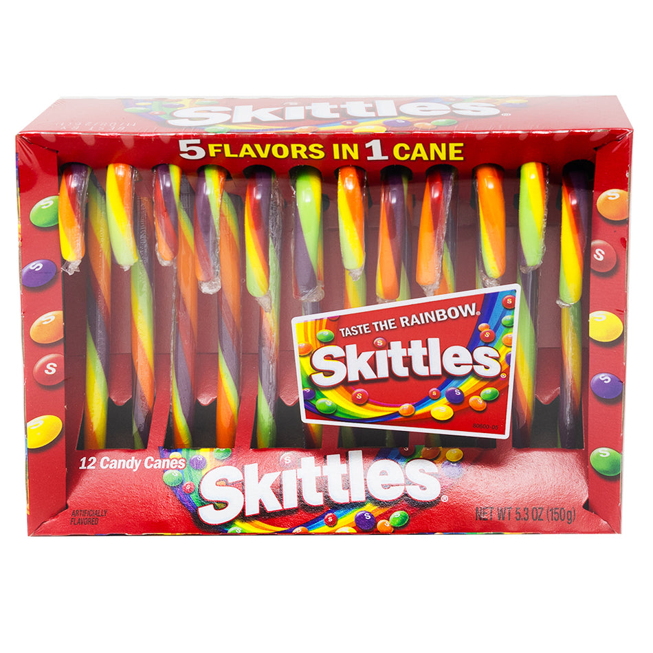 Christmas Skittles Candy Canes 12ct