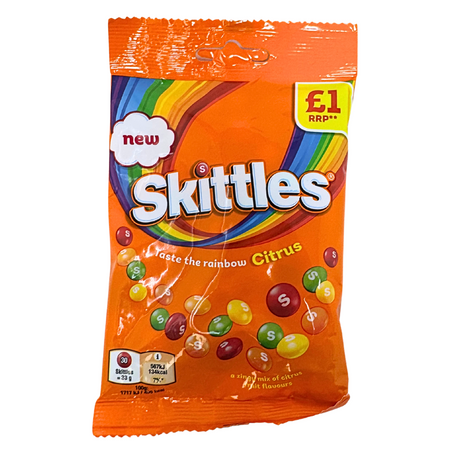 Skittles Citrus Pouch (UK) - 109g