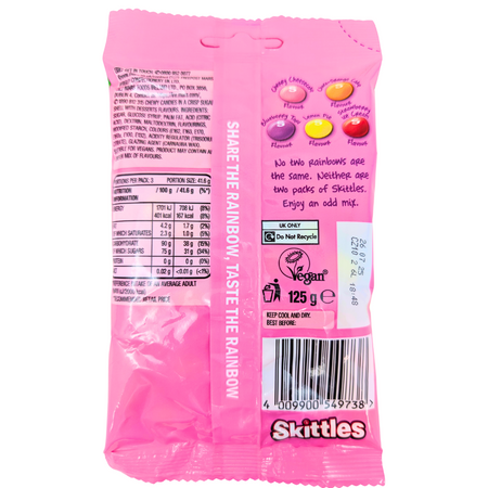 Skittles Desserts (UK) - 125g-nutrition-facts-ingredients