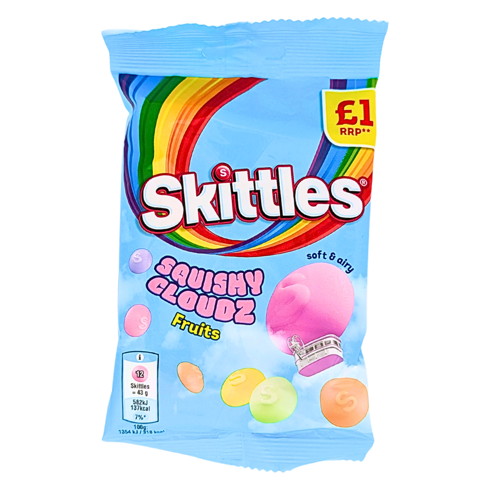 Skittles Fruit Squishy Cloudz (UK) - 70g