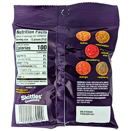 Skittles Gummies Fuego - 5.8oz