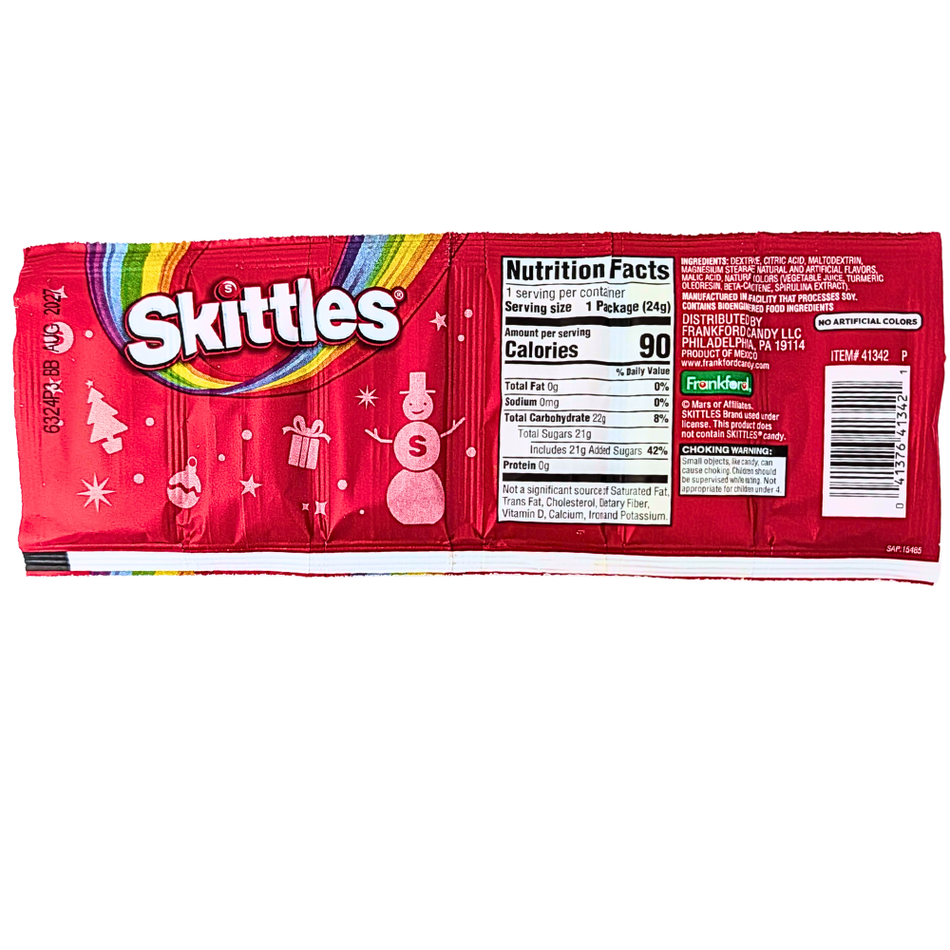 Skittles Holiday Dig N Dips Strip Candy In Fruit Flavors - .85oz