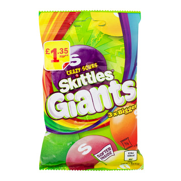 Skittles Giants Crazy Sours (UK) - 116g