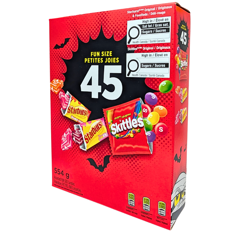 Skittles & Starburst Halloween Variety 45ct - 554g