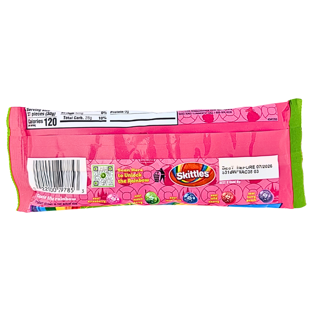 Skittles Wicked Sour Wild Berry - 3.3oz
