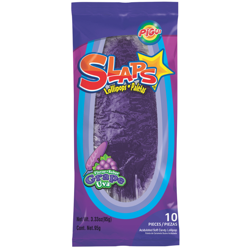 Slaps Grape Lollipops - 95g