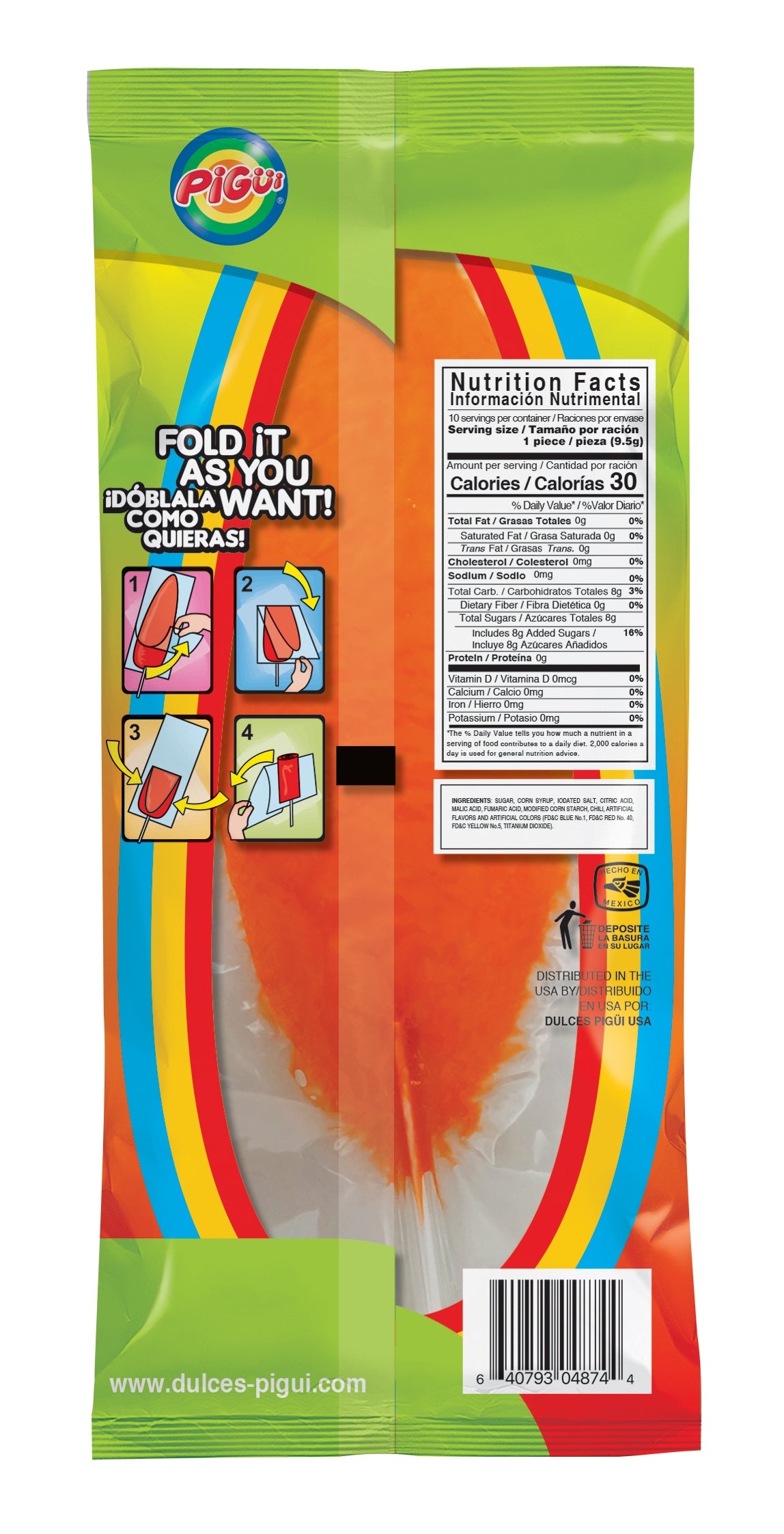 Slaps Tropical Lollipops - 95g