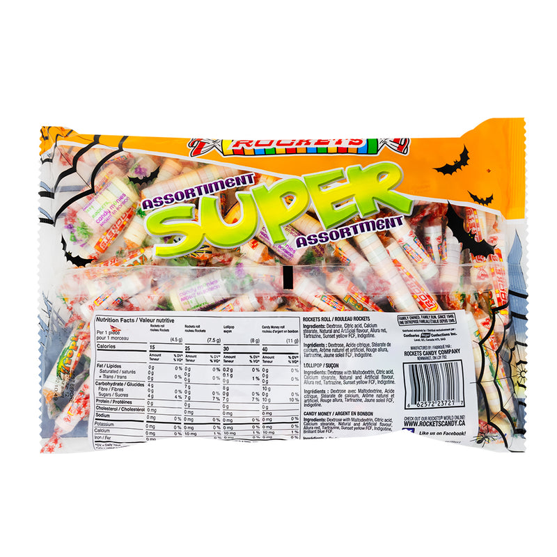 Rockets Super Assortment - 100ct  Nutrition Facts Ingredients
