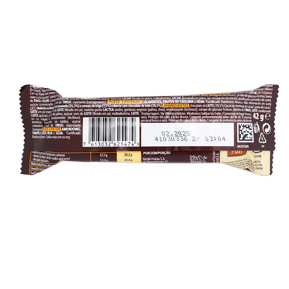 Snickers Creamy Peanut Butter Candy Bar - 36.5g  Nutrition Facts Ingredients