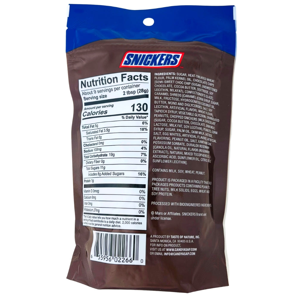 Snickers Edible Cookie Dough - 8.5oz - Nutrition Facts - Ingredients