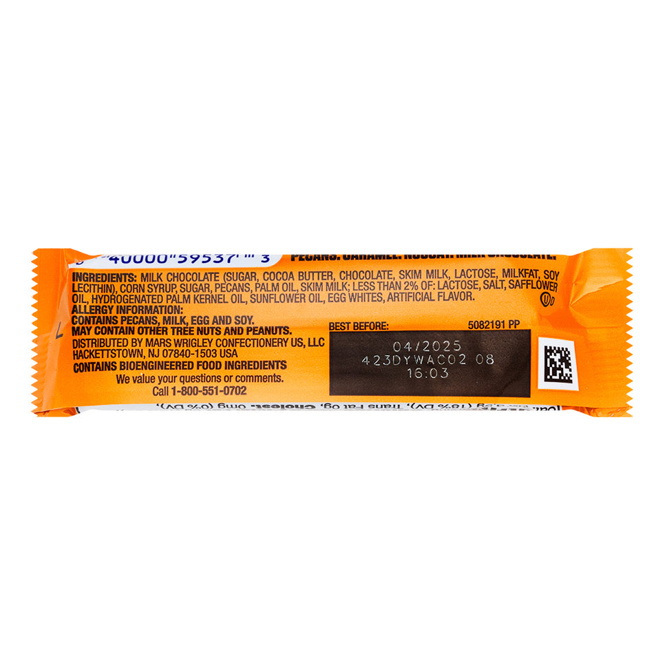 Snickers Pecan - 1.41oz  Nutrition Facts Ingredients
