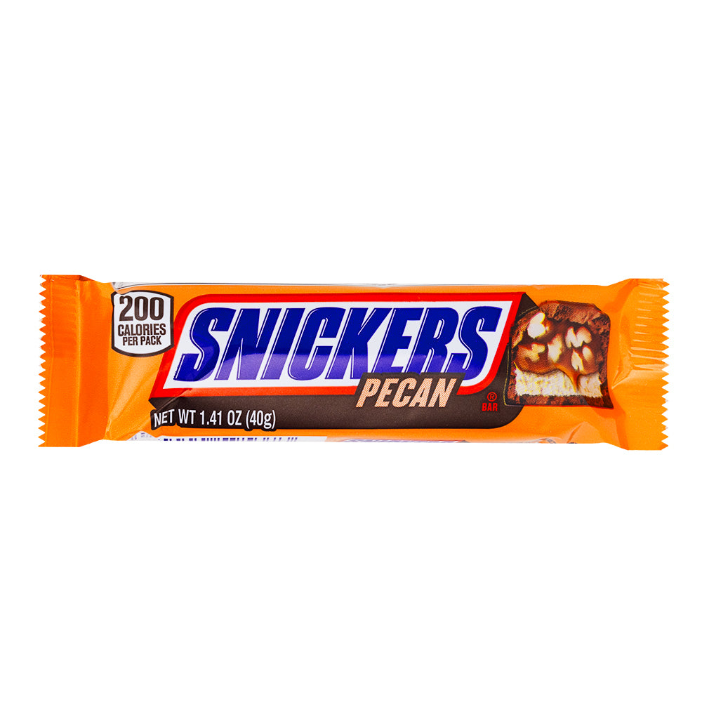 Snickers Pecan - 1.41oz - Snickers Pecan - Snickers Bar - Snickers Chocolate Bar - Snickers Chocolate