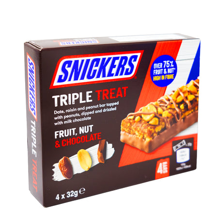 Snickers Triple Treat Fruit & Nut 4pk (UK) - 128g 