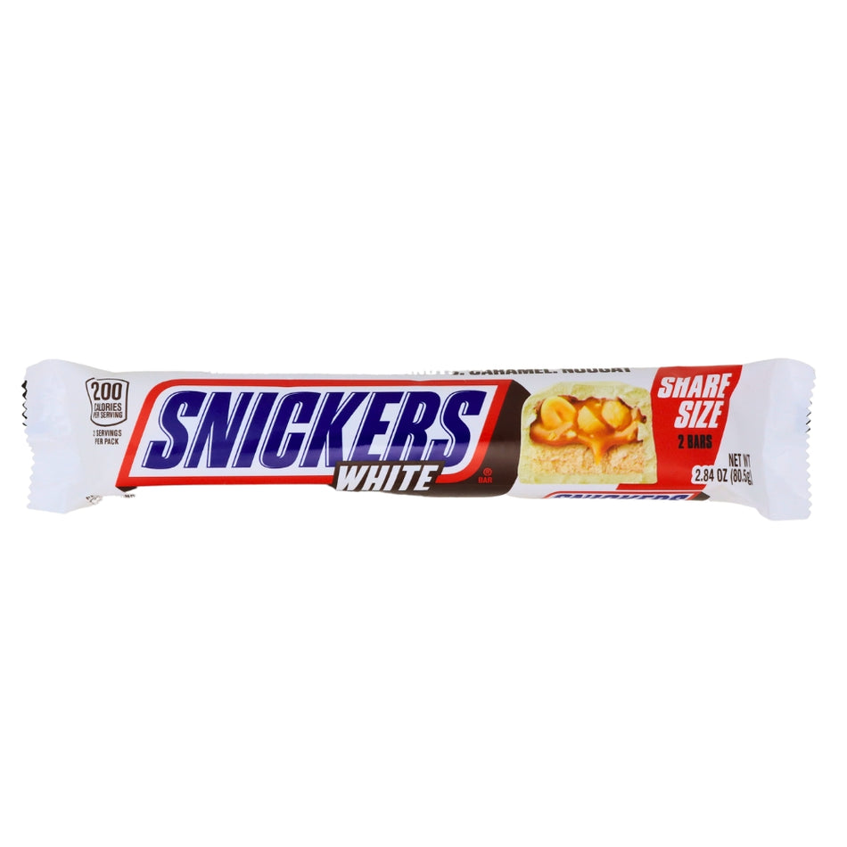Snickers White Share Size - 2.84oz - Snickers - Snickers Bar - Chocolate Bar - White Chocolate