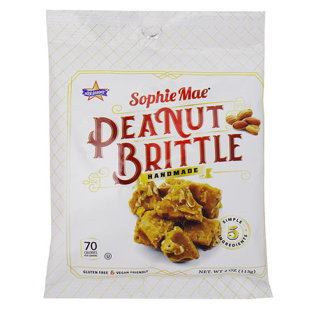 Sophie Mae Peanut Brittle - 4oz - Sophie Mae Peanut Brittle - Peanut Brittle - Christmas Candy - Christmas Treat