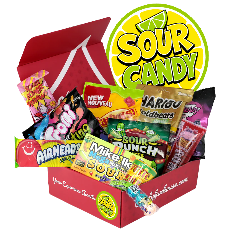 Sour Candy Funbox - Sour Candy - Candy Funbox - Sour Treats - Sour Candies - Sourest Candy - Candy Box - Gift Box - Sour Candy Sour Candy