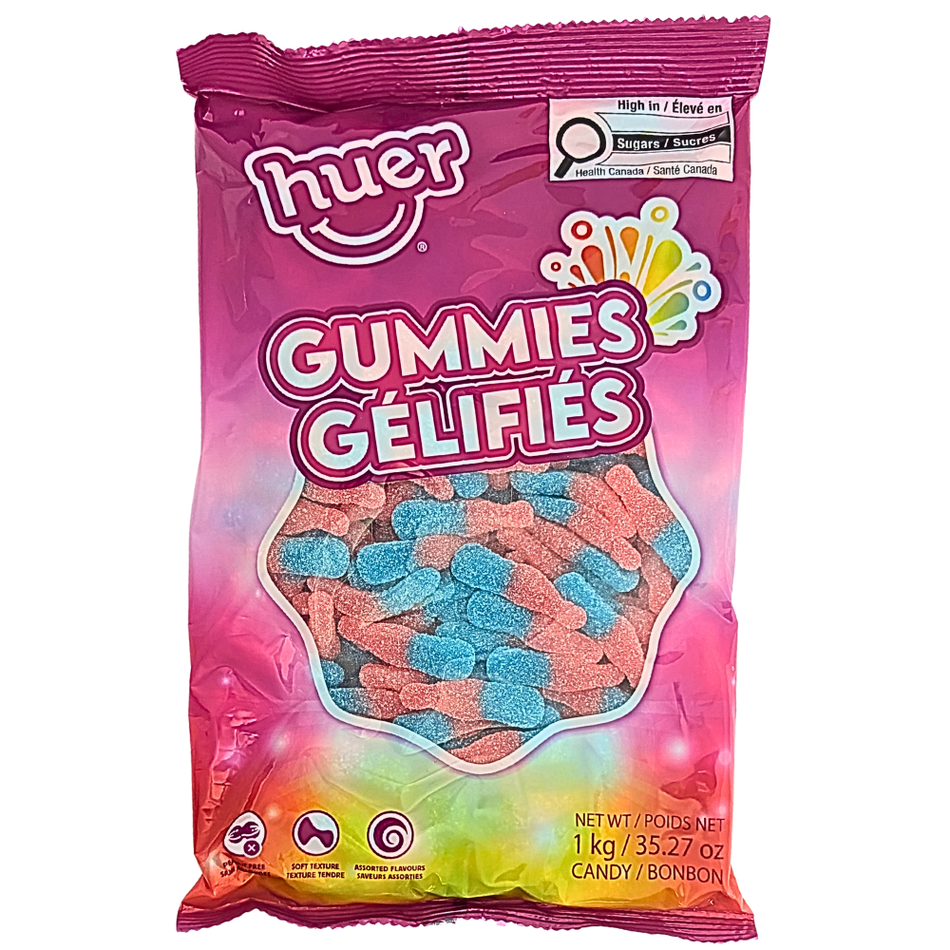 Huer Sour Bubblegum Bottles - 1kg