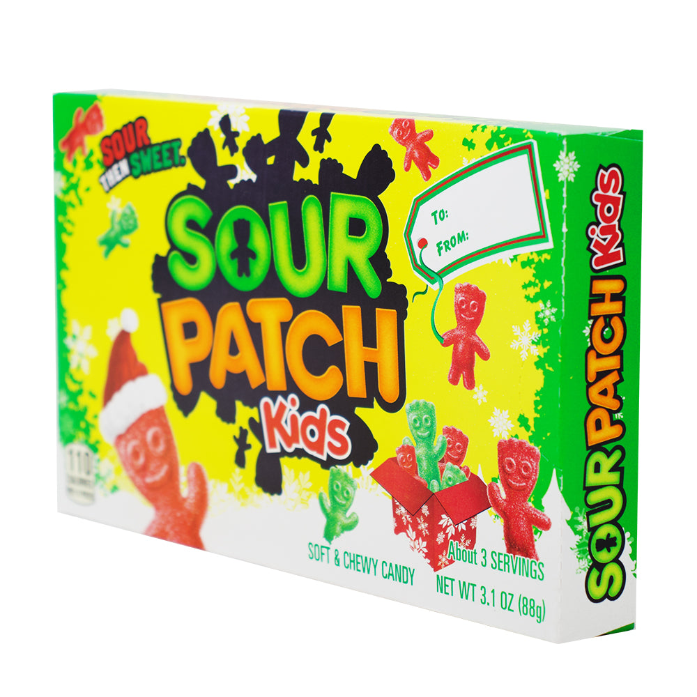 Sour Patch Kids Christmas - 3.1oz - Sour Patch Kids - Holiday Candy - Festive Treats - Sweet and Sour Delight - Christmas Stocking Stuffers - Elf-Inspired Candies - Holiday Party Snacks - Colourful Candy Mix