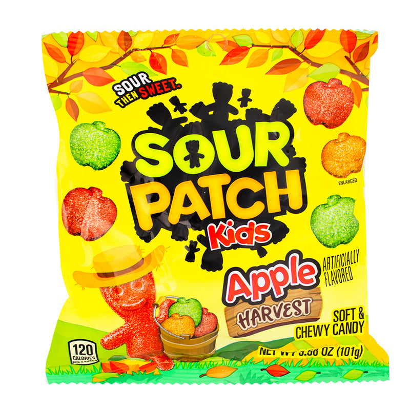 Sour Patch Apple Harvest - 3.58oz - Sour Patch Kids - Sour Patch Kids Candy - Sour Patch Apple Harvest - Sour Candy - Sour Gummies - Sour Gummy