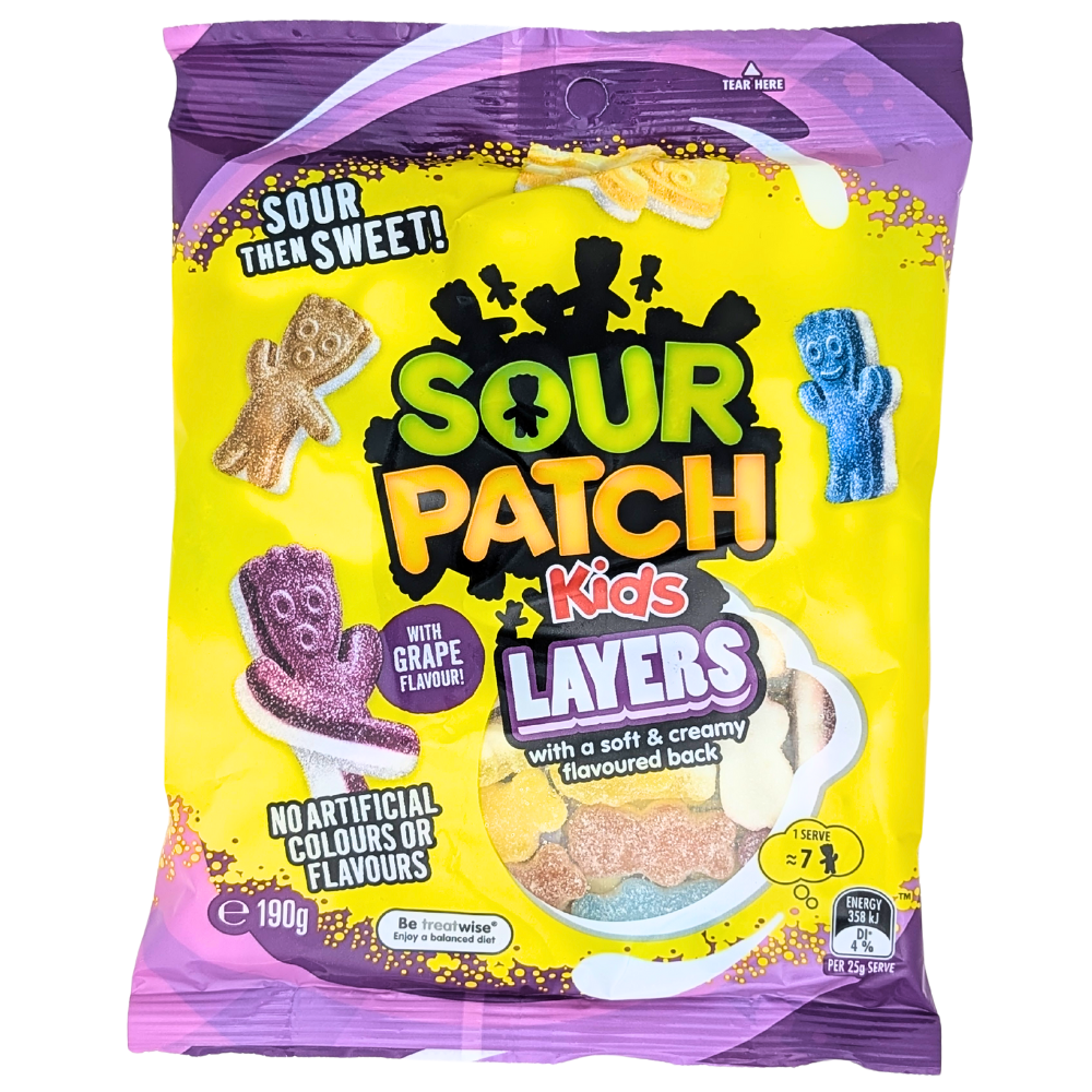 Sour Patch Kids Layers (Australia) - 190g | Candy Funhouse – Candy ...