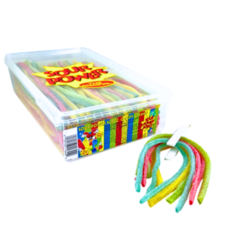 Sour Power Straws Tub - 2.5lb
