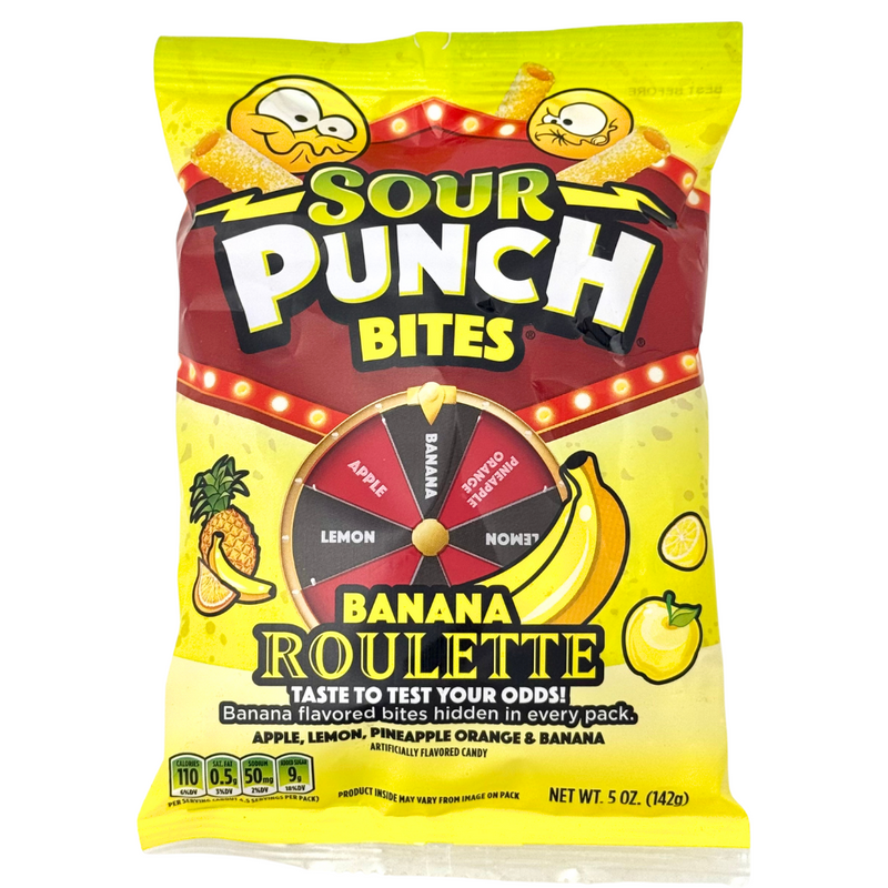 Sour Punch Bites Banana Roulette - 5oz